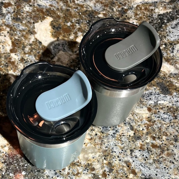 Lot of 2 6 oz Wacaco Octaroma Espresso Latte Cortado Coffee Tumblers Blue & Gray - Picture 2 of 10